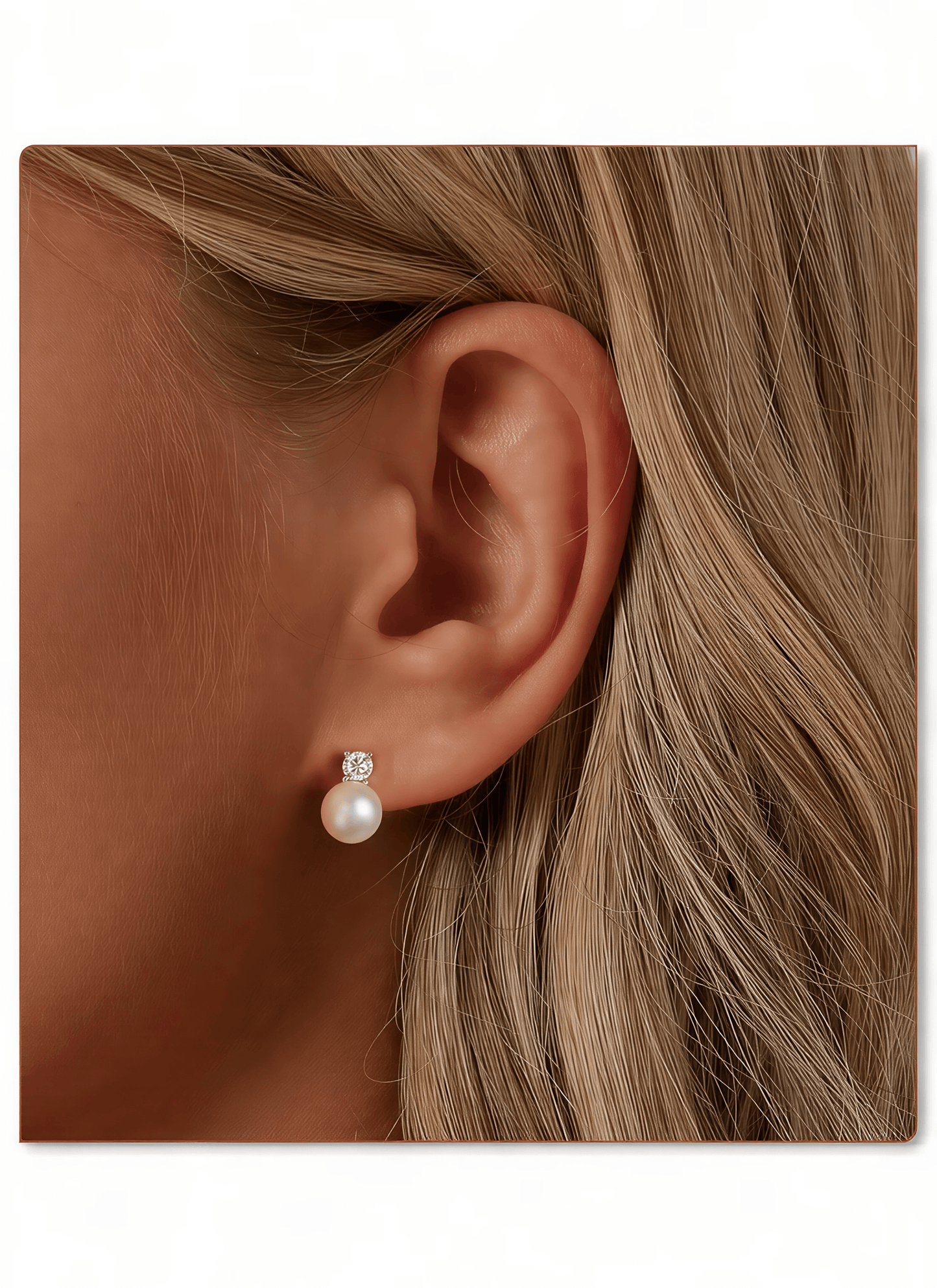 Bamoer Lumière™ - Timeless Pearl & Moissanite Studs for the Modern Muse