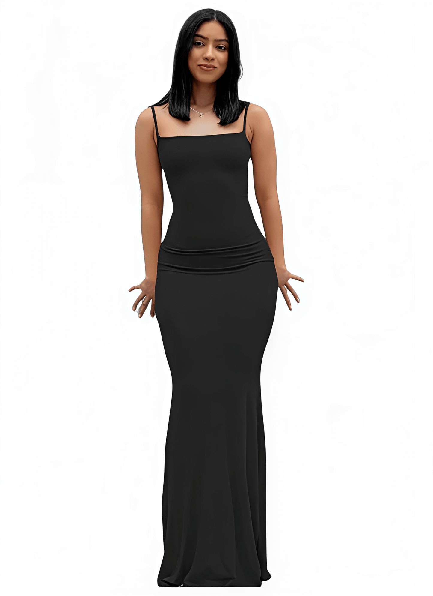Satin Slip Sleeveless Backless Maxi Dress - Diva Dash