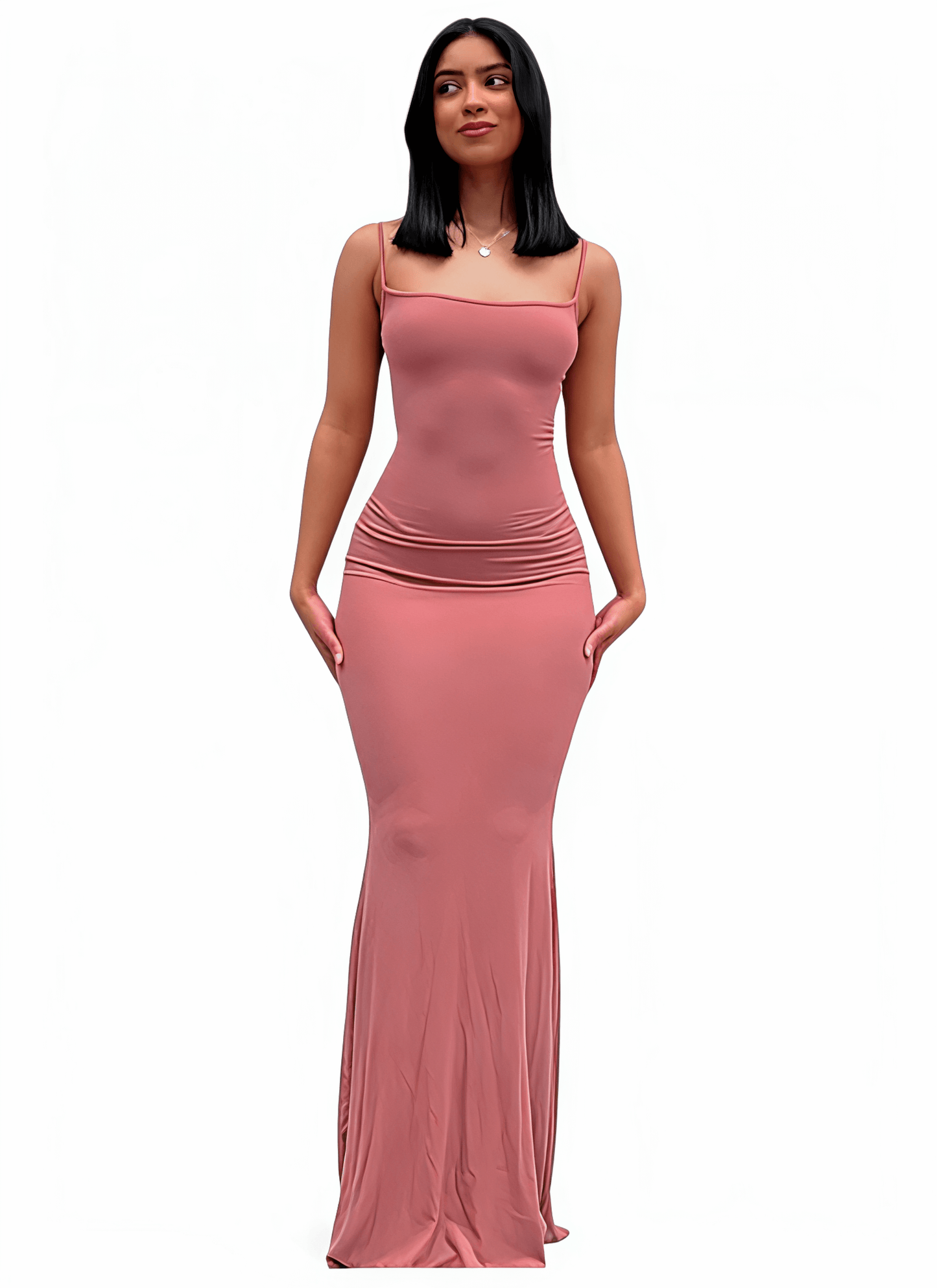 Satin Slip Sleeveless Backless Maxi Dress - Diva Dash