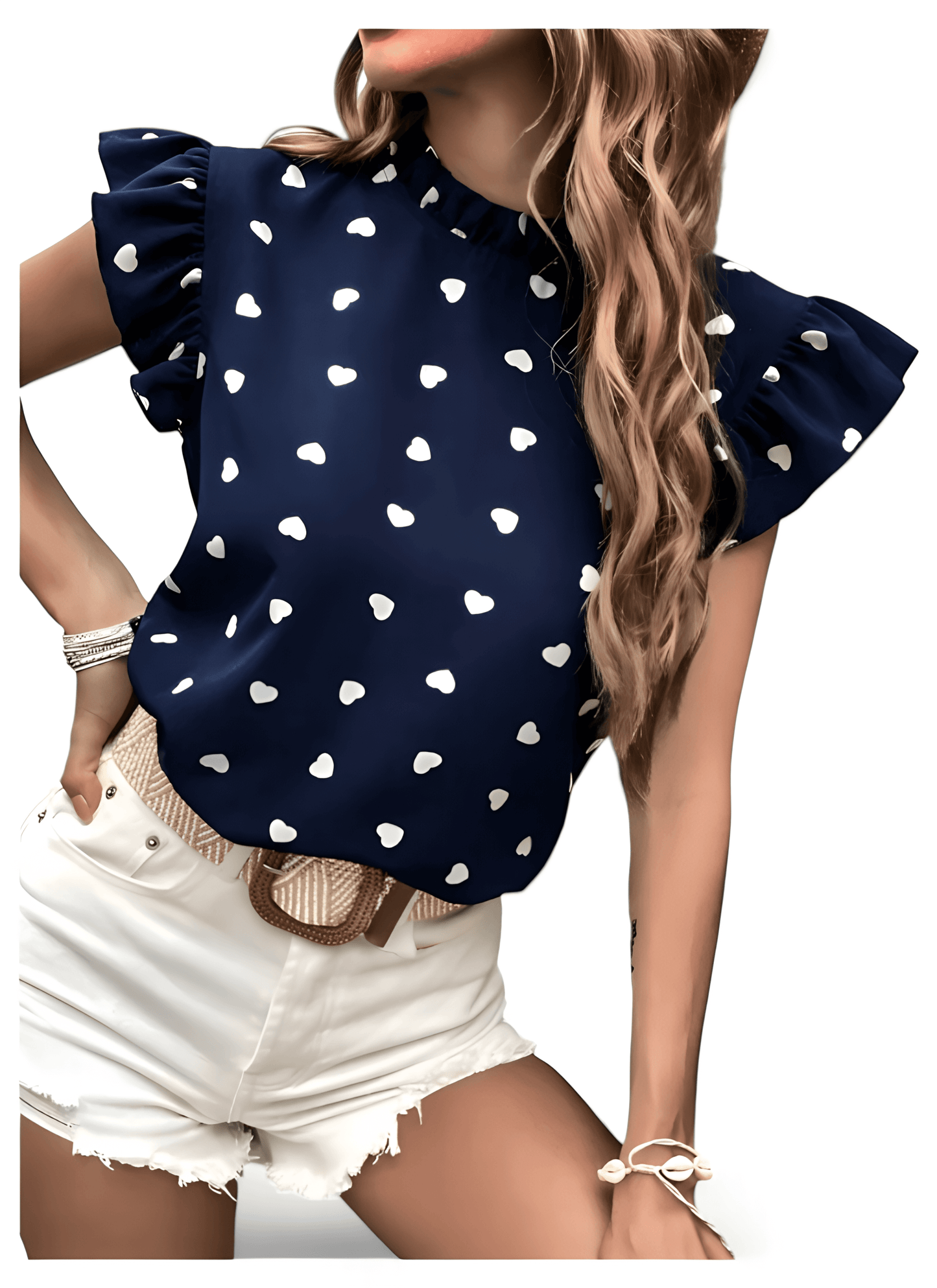 Chic Breeze Ruffle Blouse - Diva Dash