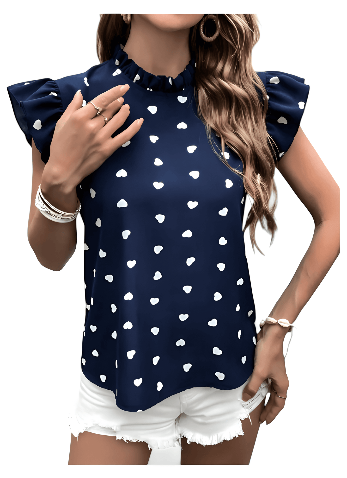 Chic Breeze Ruffle Blouse - Diva Dash