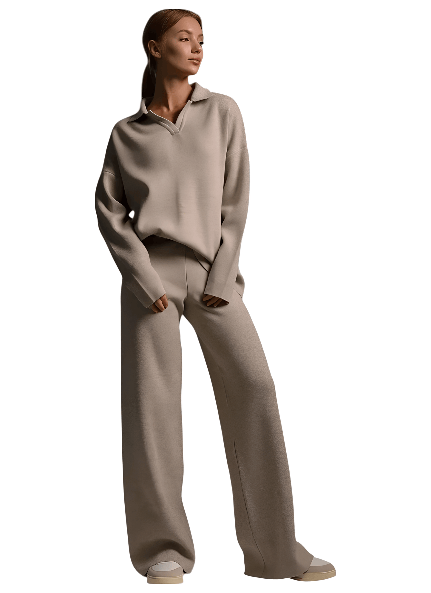 BornLadies LuxeEase™ - The Ultimate Knitwear Set for Effortless Winter Glamour