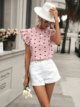 Chic Breeze Ruffle Blouse - Diva Dash