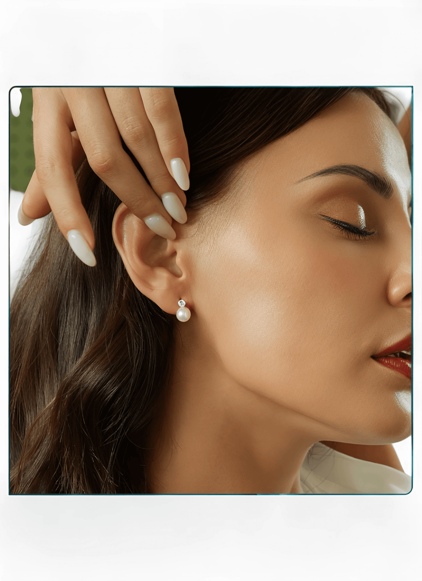 Bamoer Lumière™ - Timeless Pearl & Moissanite Studs for the Modern Muse