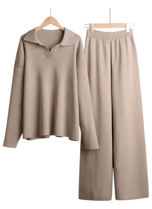 BornLadies LuxeEase™ - The Ultimate Knitwear Set for Effortless Winter Glamour