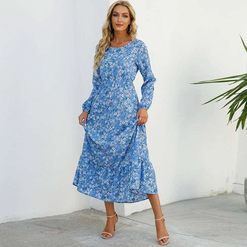 Baby Floral Print Maxi Dress - Diva Dash