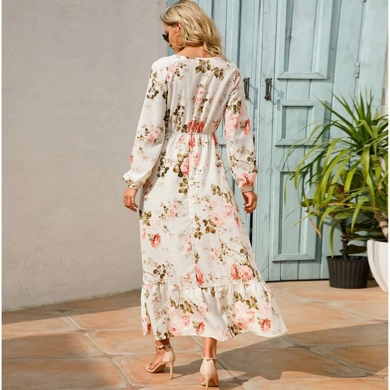 Baby Floral Print Maxi Dress - Diva Dash