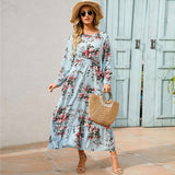 Baby Floral Print Maxi Dress - Diva Dash