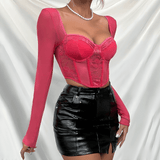 EnchantVibe Lace Crop Top - Diva Dash