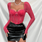 EnchantVibe Lace Crop Top - Diva Dash