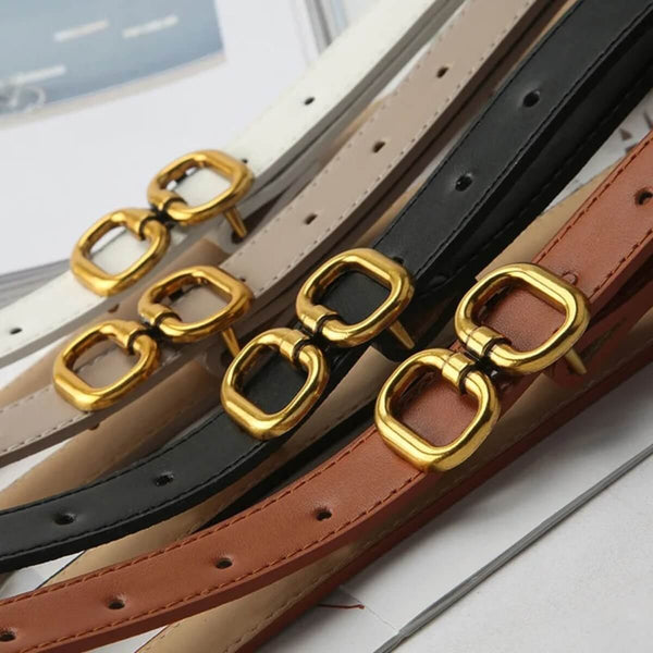 Chic Metal Buckle Waist Belt