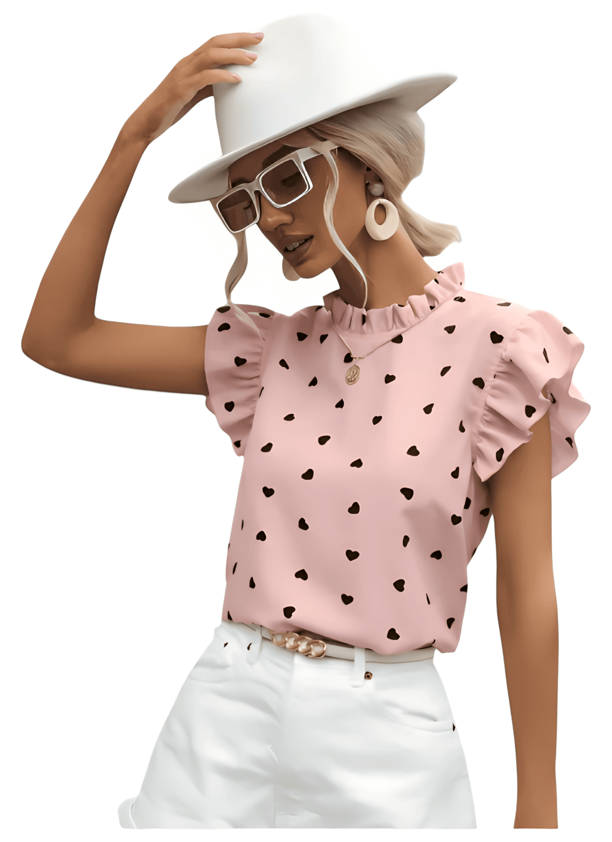 Chic Breeze Ruffle Blouse - Diva Dash