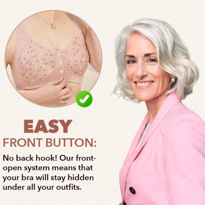 Front Button Bra: Elevate Comfort with Free Shipping - FINAL SALE - Diva Dash