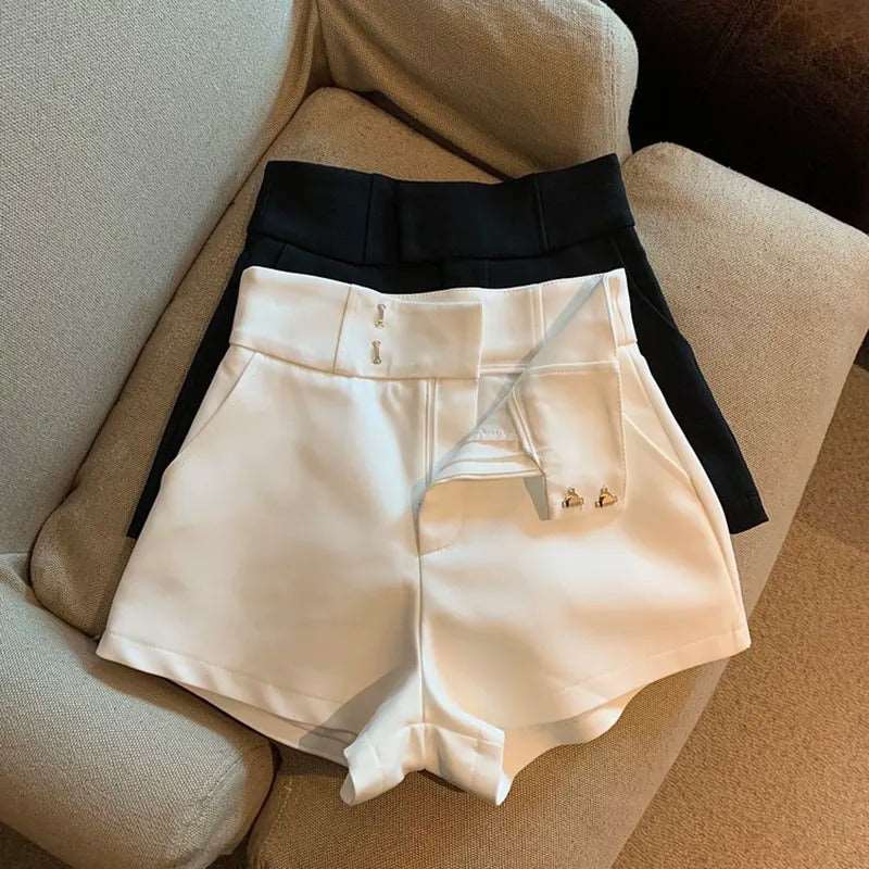 High Waist Elegance Women's Shorts - Diva Dash